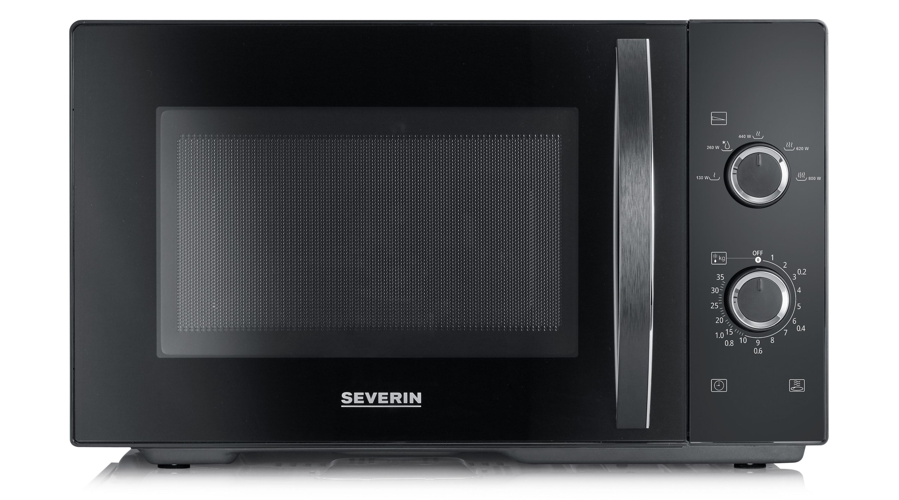 SEVERIN MW 7888 Mikrowelle Solo 25 L schwarz 800 W B-Ware gebraucht OVP inkl.