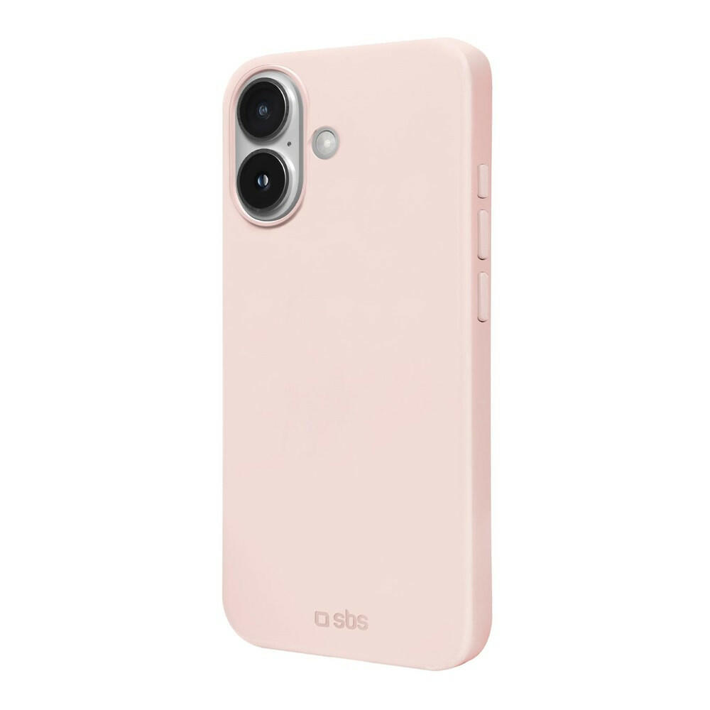 SBS iPhone 16 Instinct Hülle, Rosa, Mikrofaser, 20g.