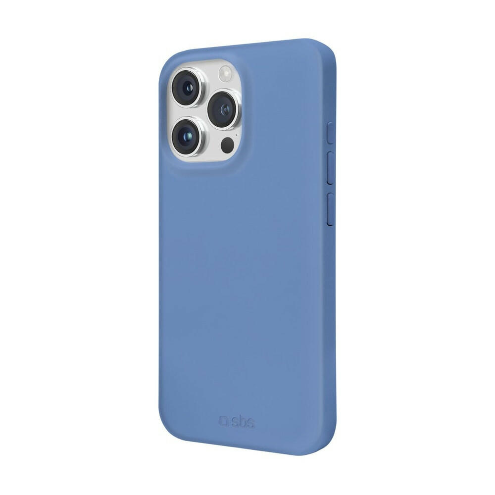 SBS Instinct Hülle für iPhone 16 Pro – Blau, Mikrofaser.