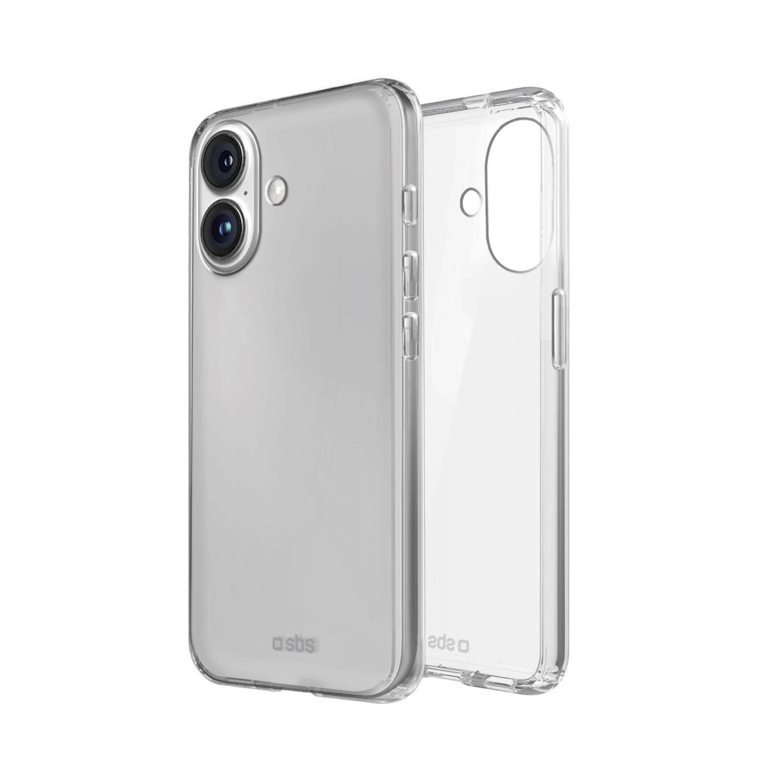 SBS Skinny iPhone 16 Hülle Transparent TPU - Schutz vor.