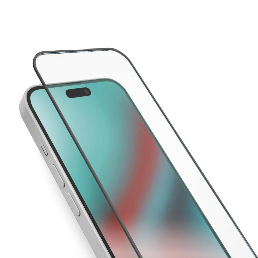 SBS iPhone 16/15 Full Cover Displayschutz Schwarz, Glas