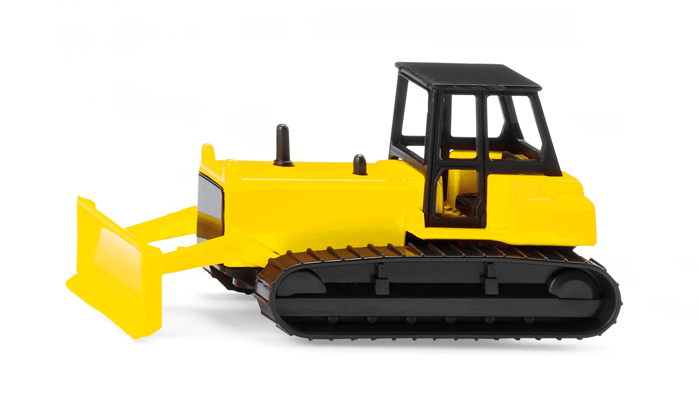 Siku 1295 Planierraupe Spielzeug-Bulldozer Gelb mit Schild.