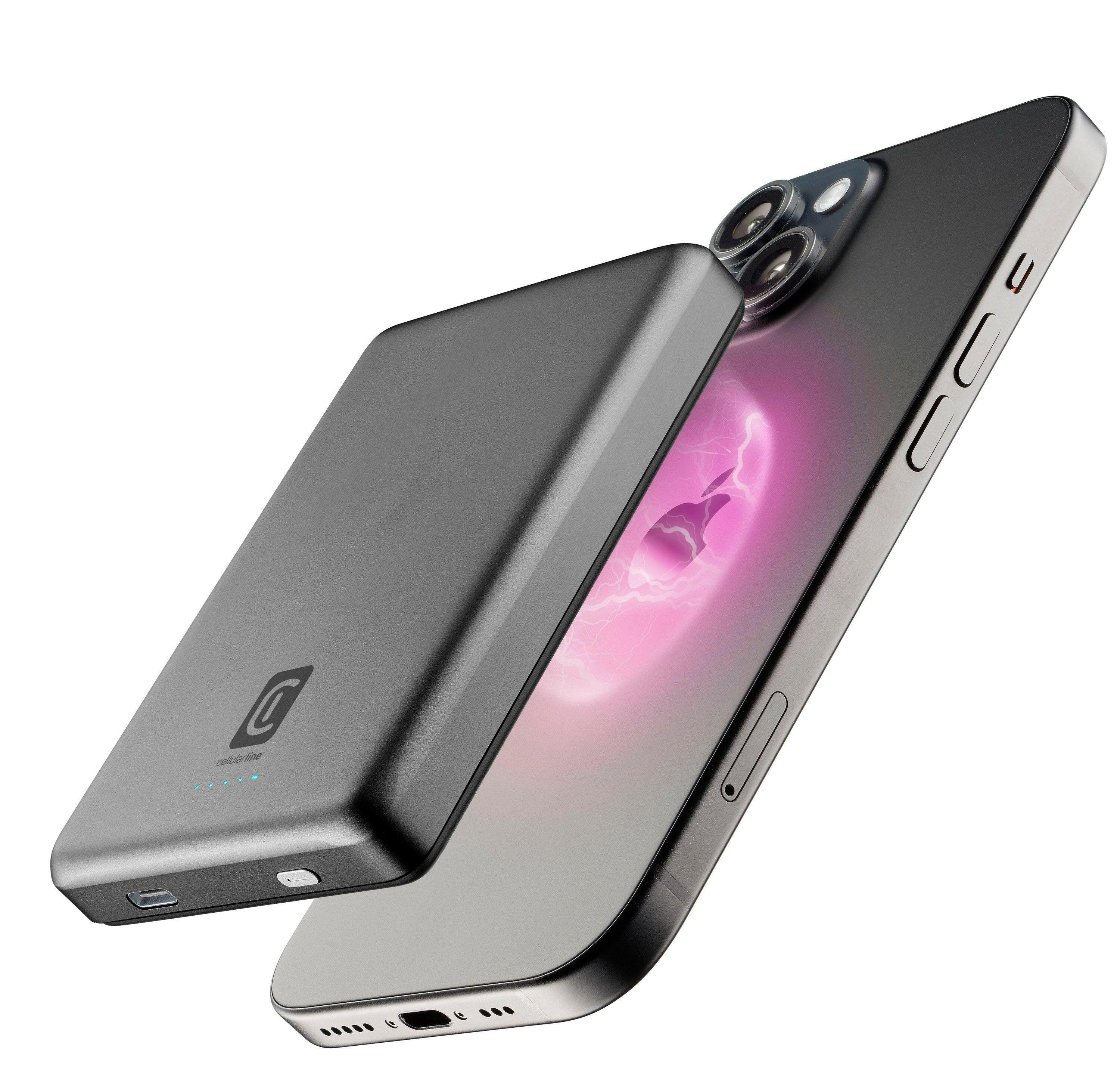 Cellularline MAG LITE 10000 Powerbank MagSafe Grau 10.000.