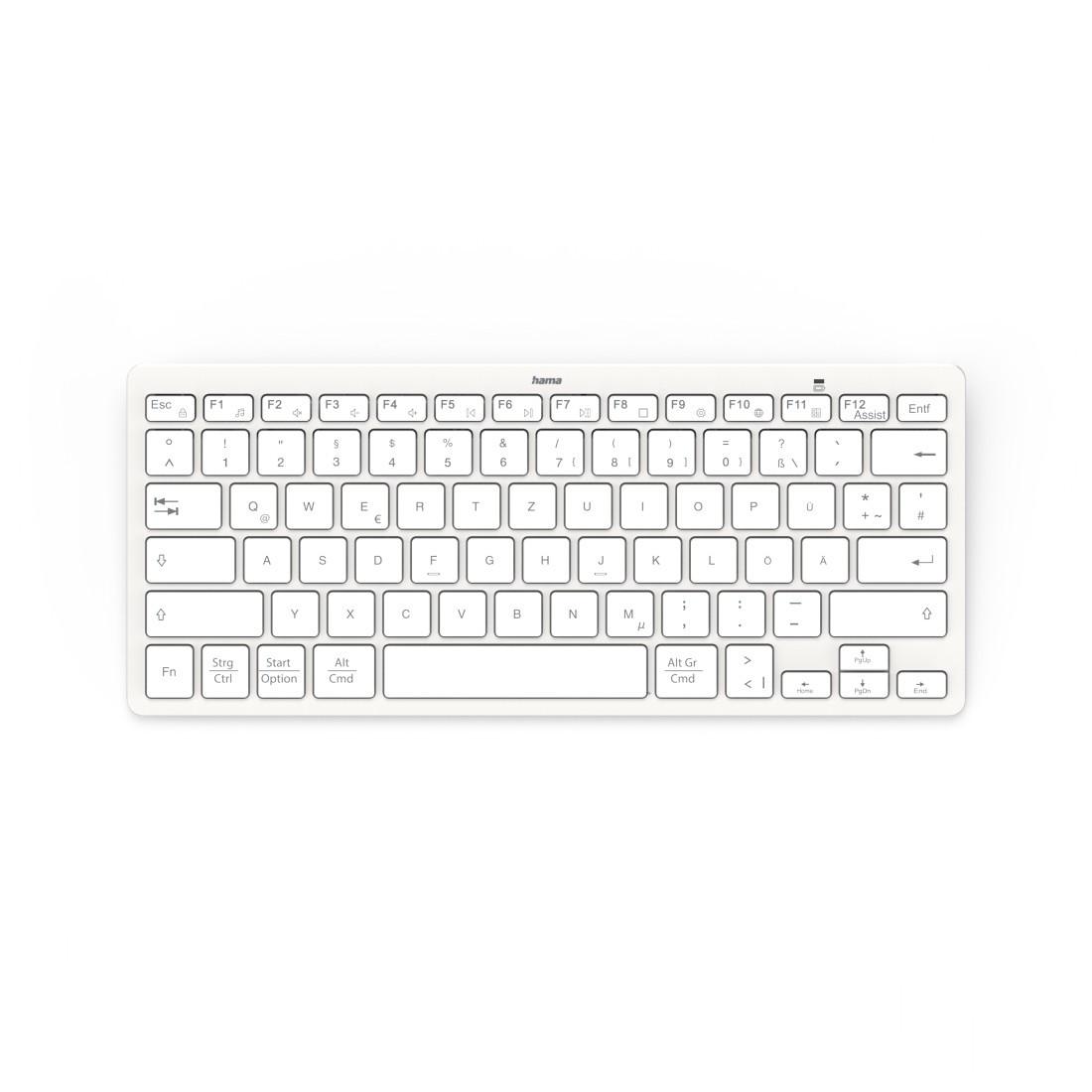 Hama Travel 400 Mini-Tastatur Bluetooth QWERTZ DE
