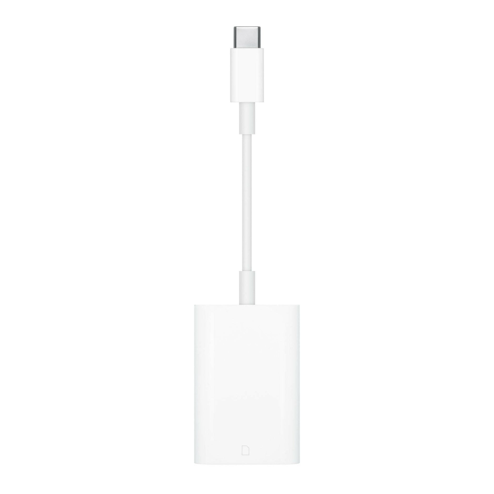 Apple USB-C Adapter SD-Kartenleser, Weiß für iPads iPhones.