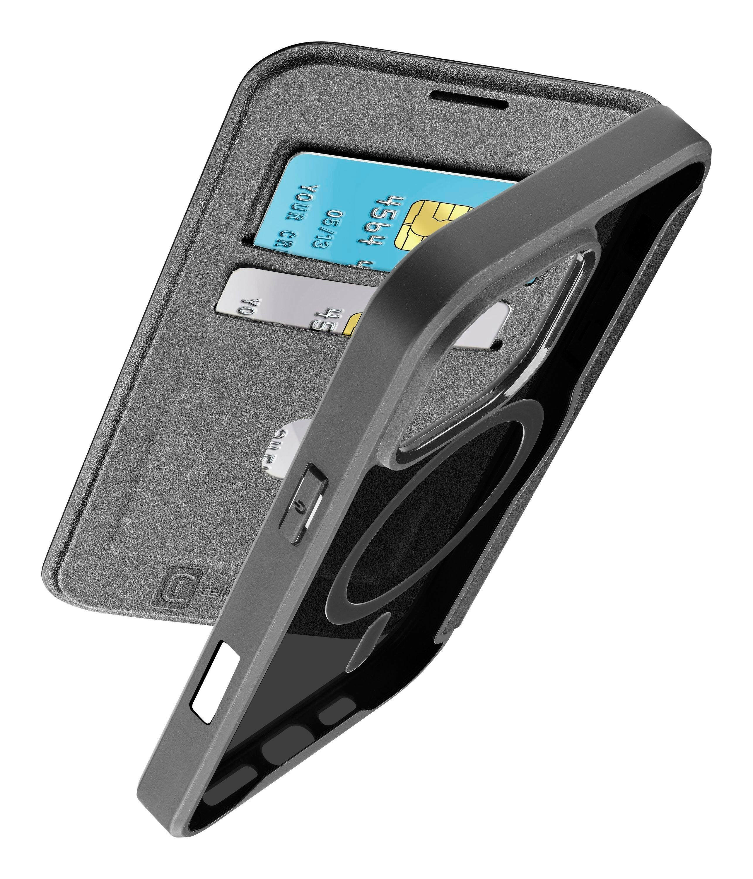 CellularLine Book Case Daily MAG für iPhone 16 Pro Schwarz.