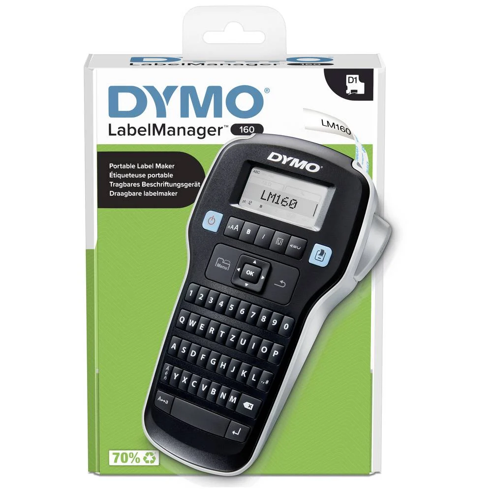 DYMO LabelManager 160 Etikettiergerät QWERTZ D1 6/9/12mm