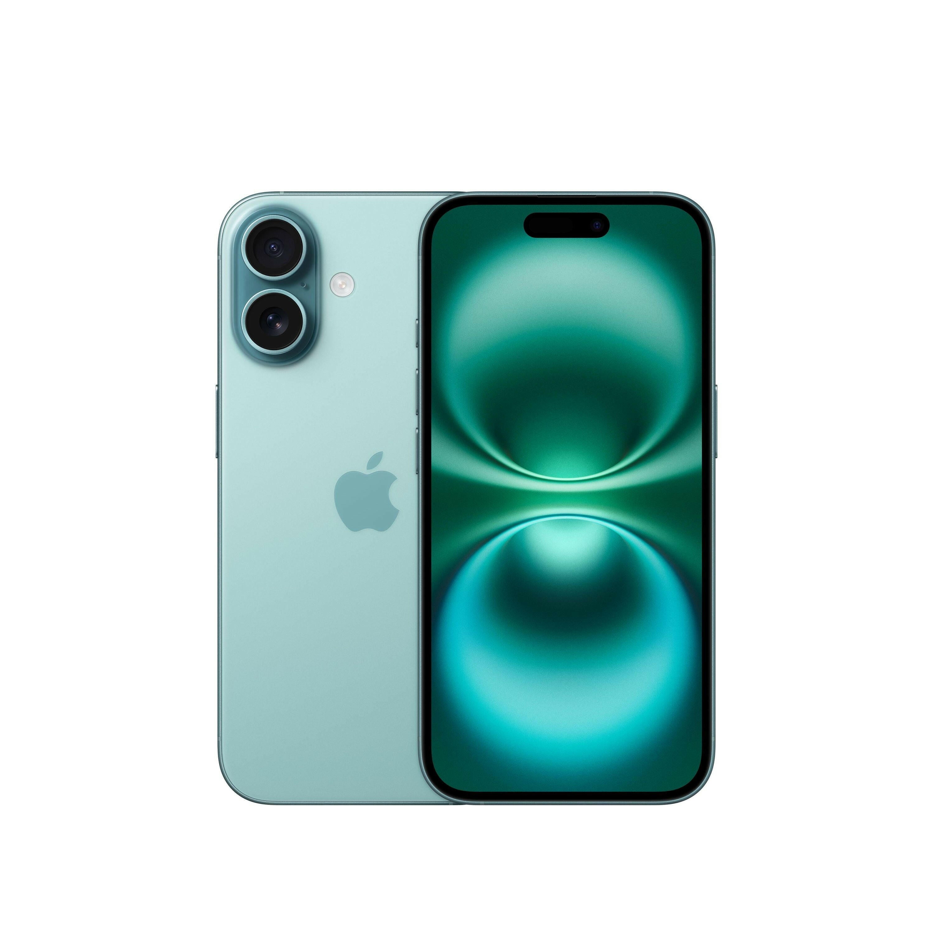 Apple iPhone 16 128GB Blue-Green Smartphone - A18.