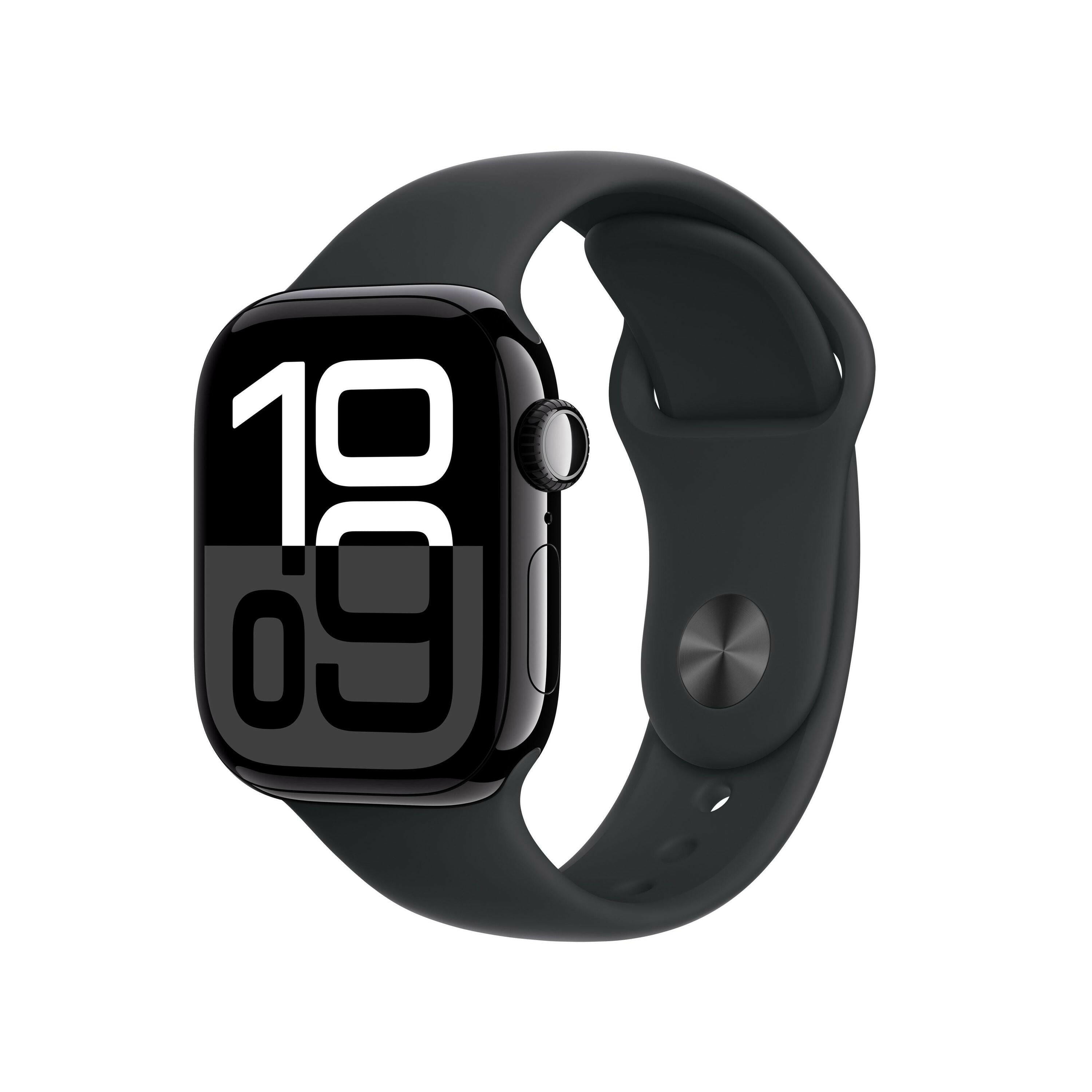 Apple Watch Series 10 GPS 42mm Diamantschwarz Smartwatch mit.