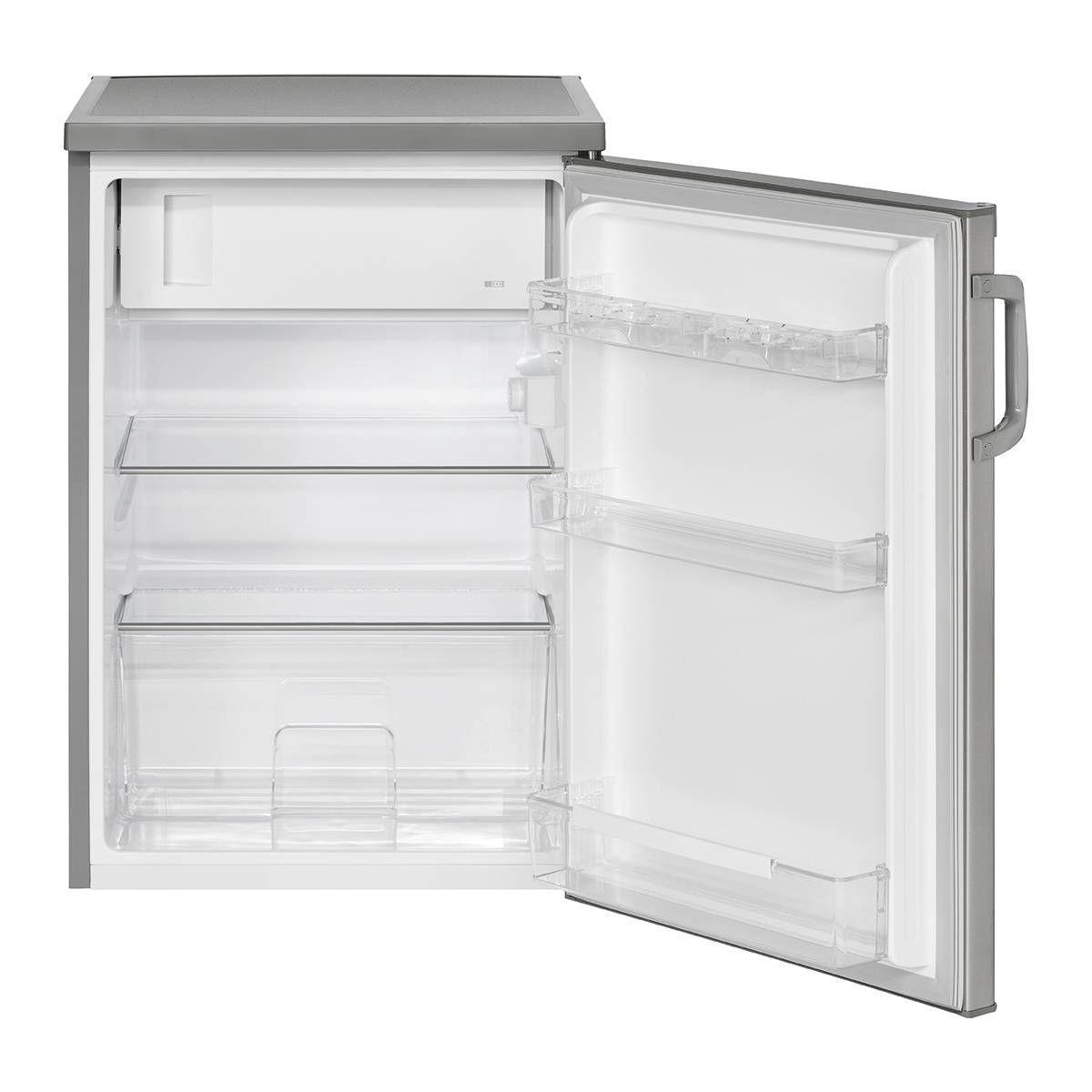 Bomann KS 2194.1 INOX Tischkühlschrank 120L mit Gefrierfach