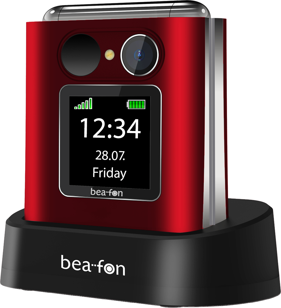 Beafon Fold10 Klapphandy Rot, SOS, XL 2,2" Display, Kamera