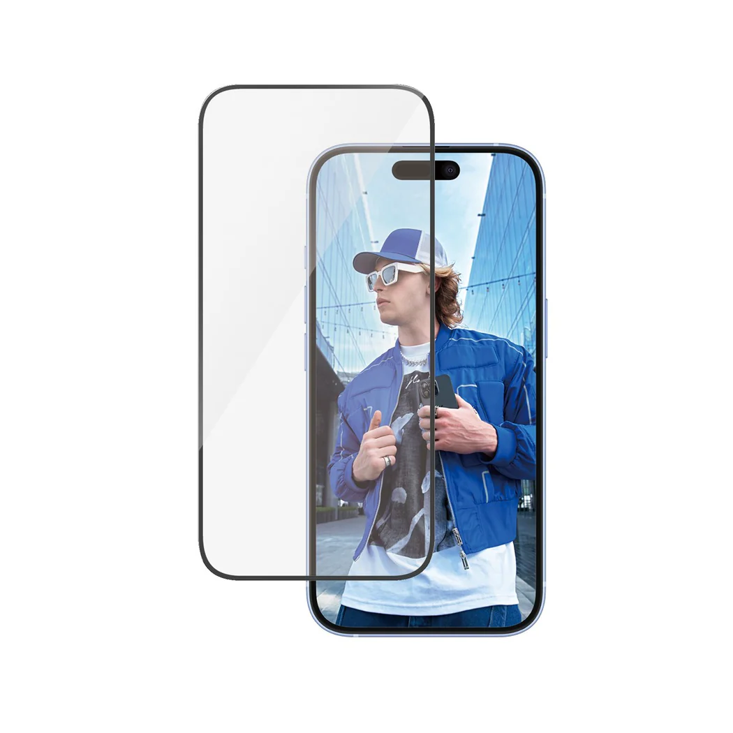 PanzerGlass Ultra Wide Fit Displayschutz für iPhone 16/15.