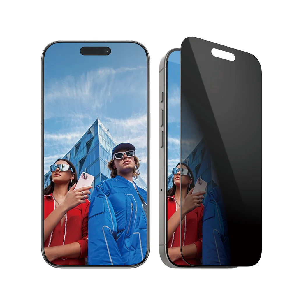 PanzerGlass Privacy Screen Protector für iPhone 16 Pro.
