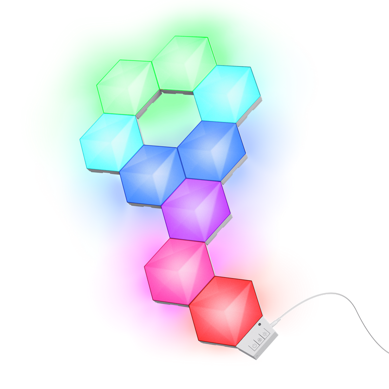 Trust GXT 905 Vybz RGB-Lichtpaneele, Hexagon, 24 W