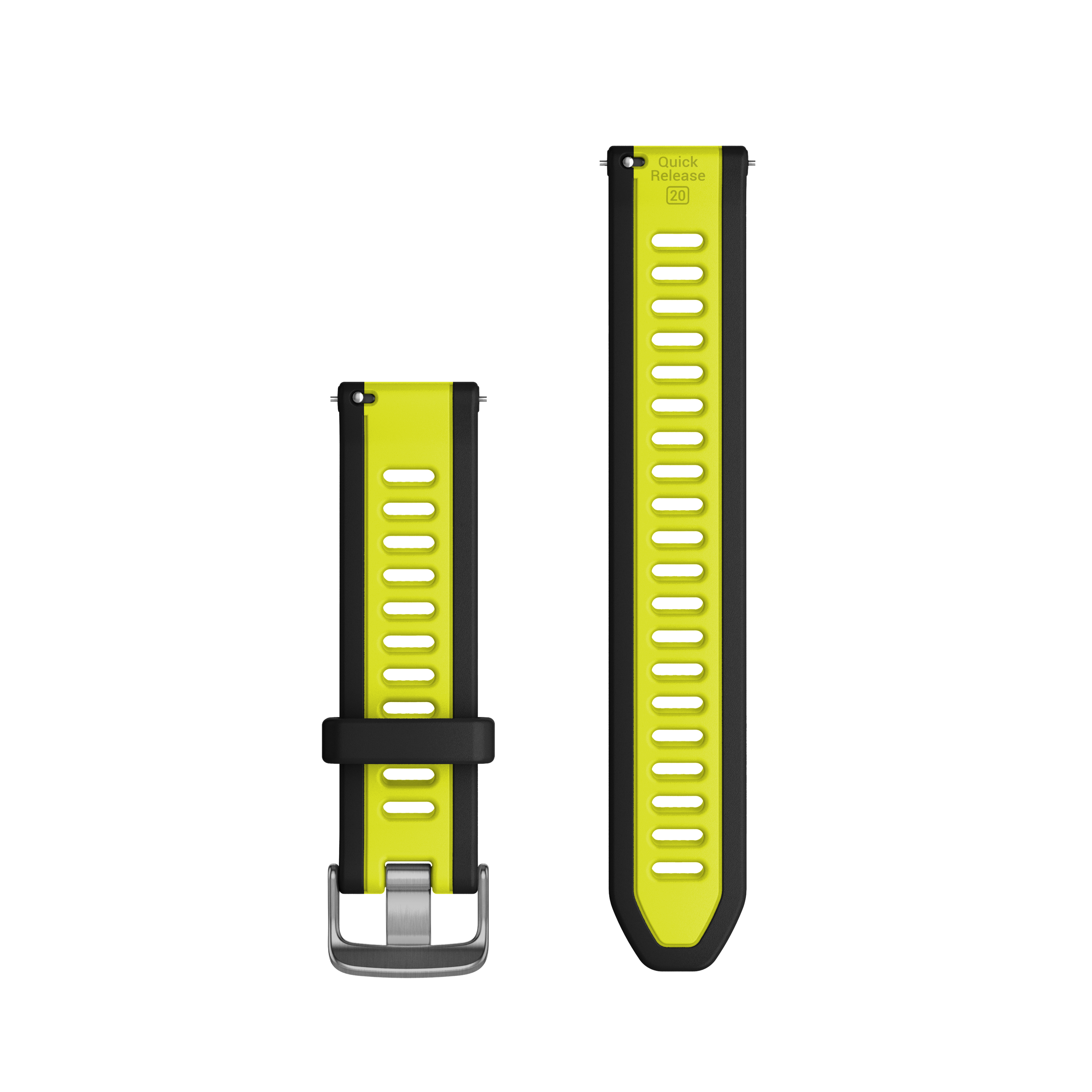 Garmin Quick Release Armband 20 mm Schwarz/Amp Yellow