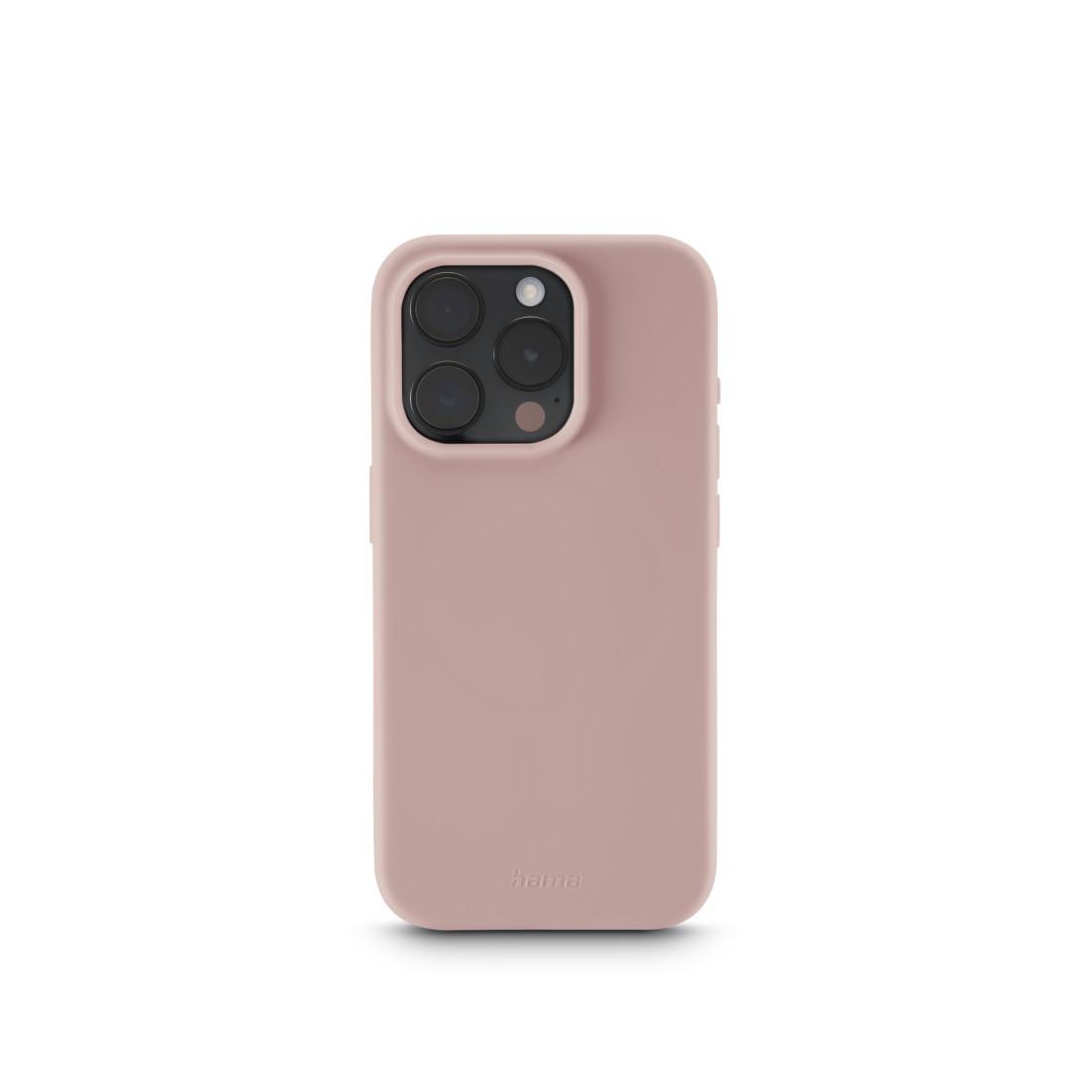 Hama Mag Case Fantastic Feel für iPhone 16 Pro Max, Rosa