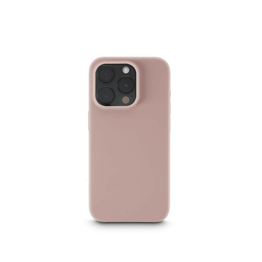 Hama Schutzhülle für iPhone 16 Pro Max, rosa, kratzfest.