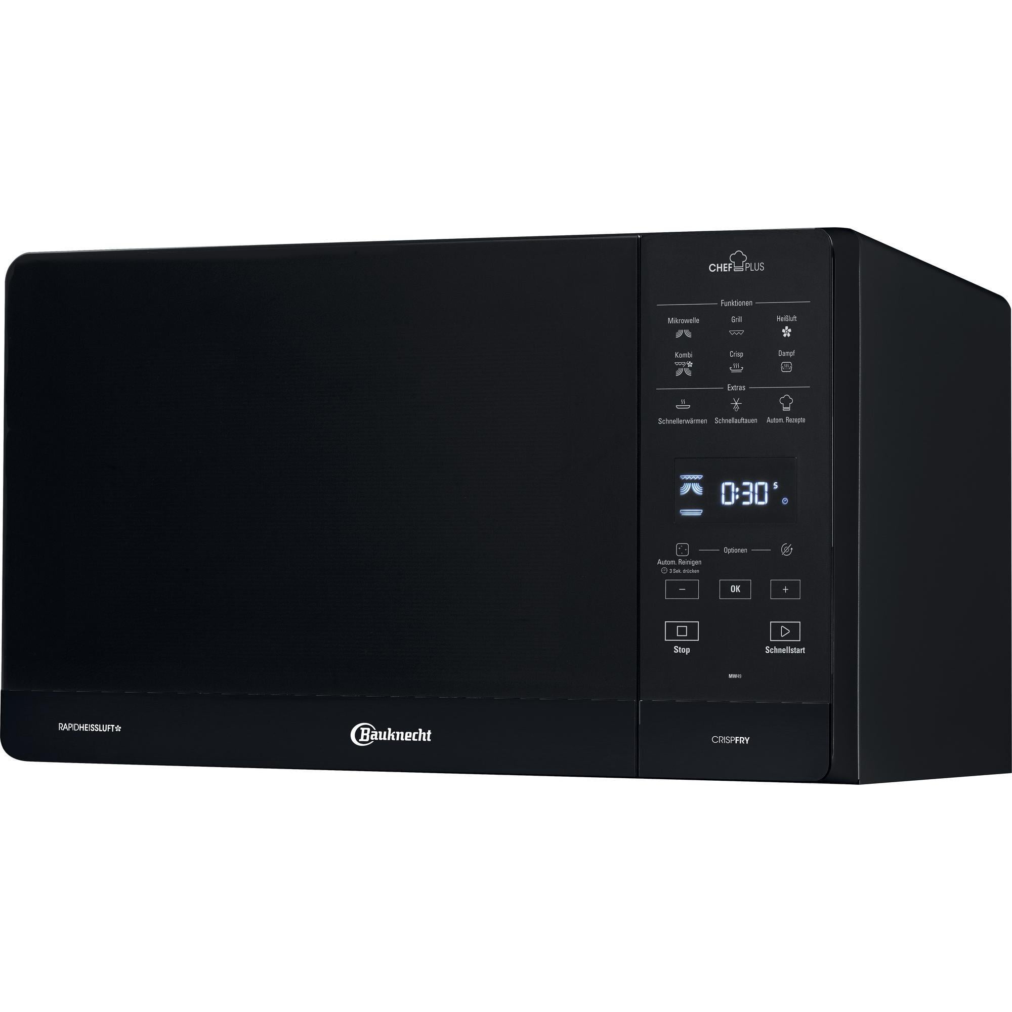 BAUKNECHT MW 49 BL Mikrowelle 800W Quarz-Grill Heißluft