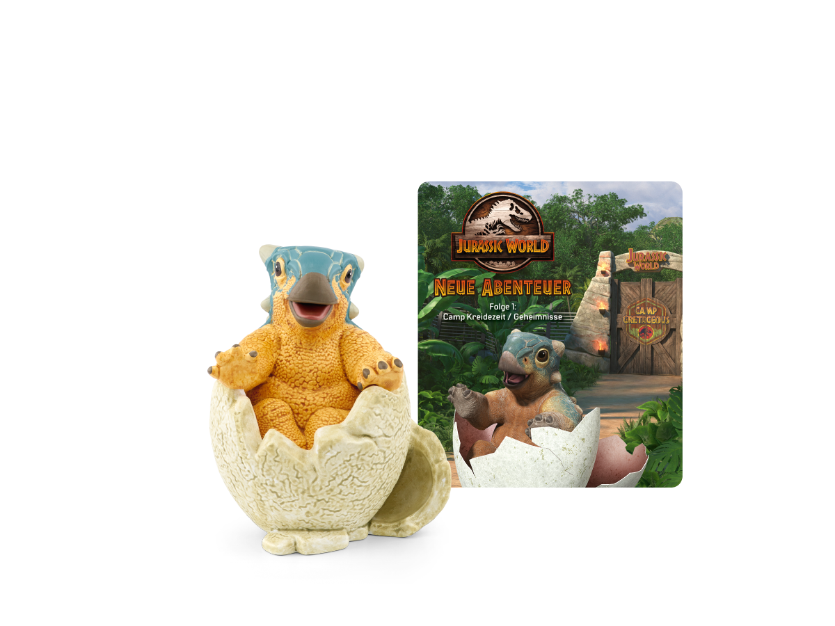 Tonies Jurassic World - Hörspiel Figur: Camp Kreidezeit - Ab.