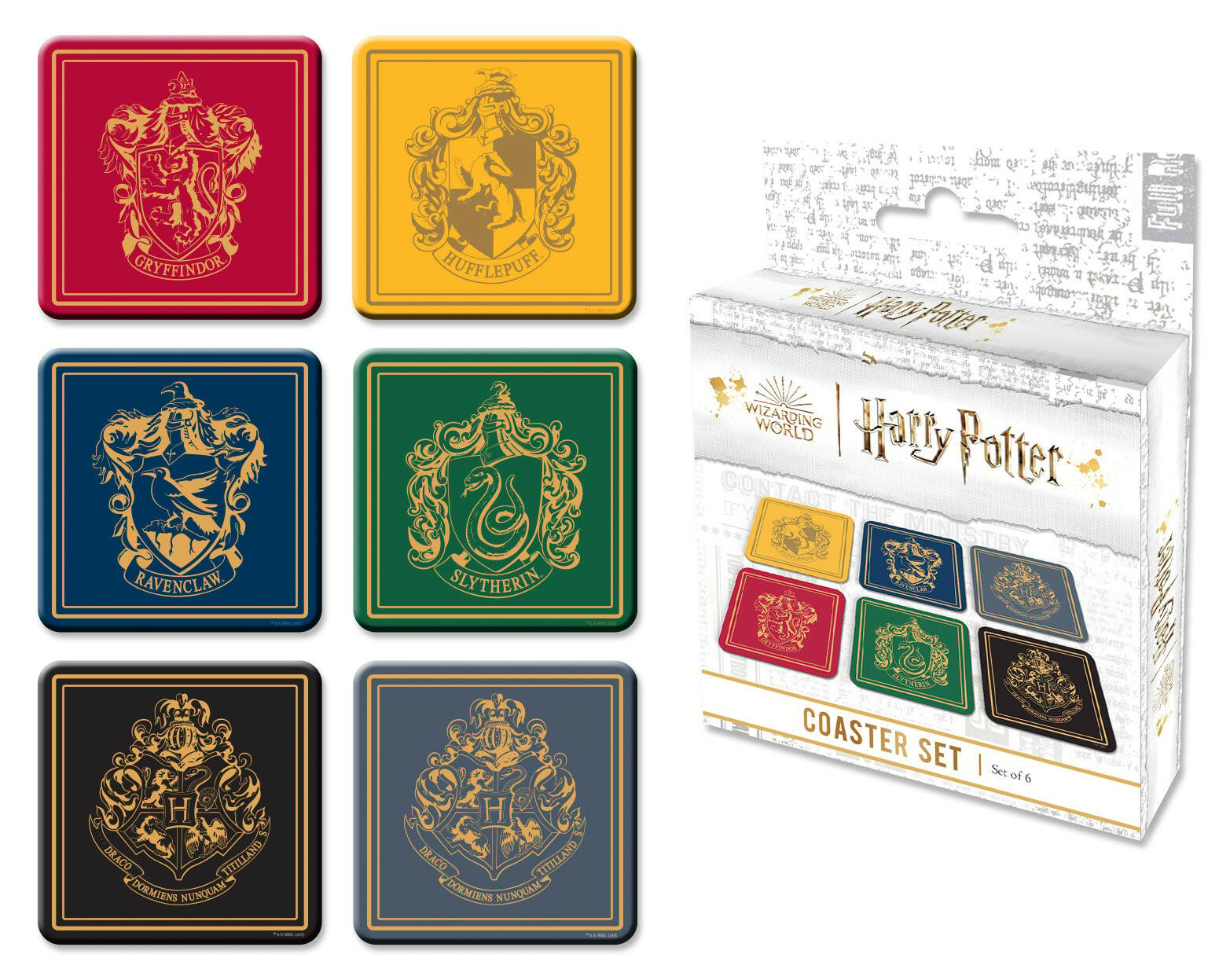 Harry Potter 6er Untersetzer - Hitzebeständig.