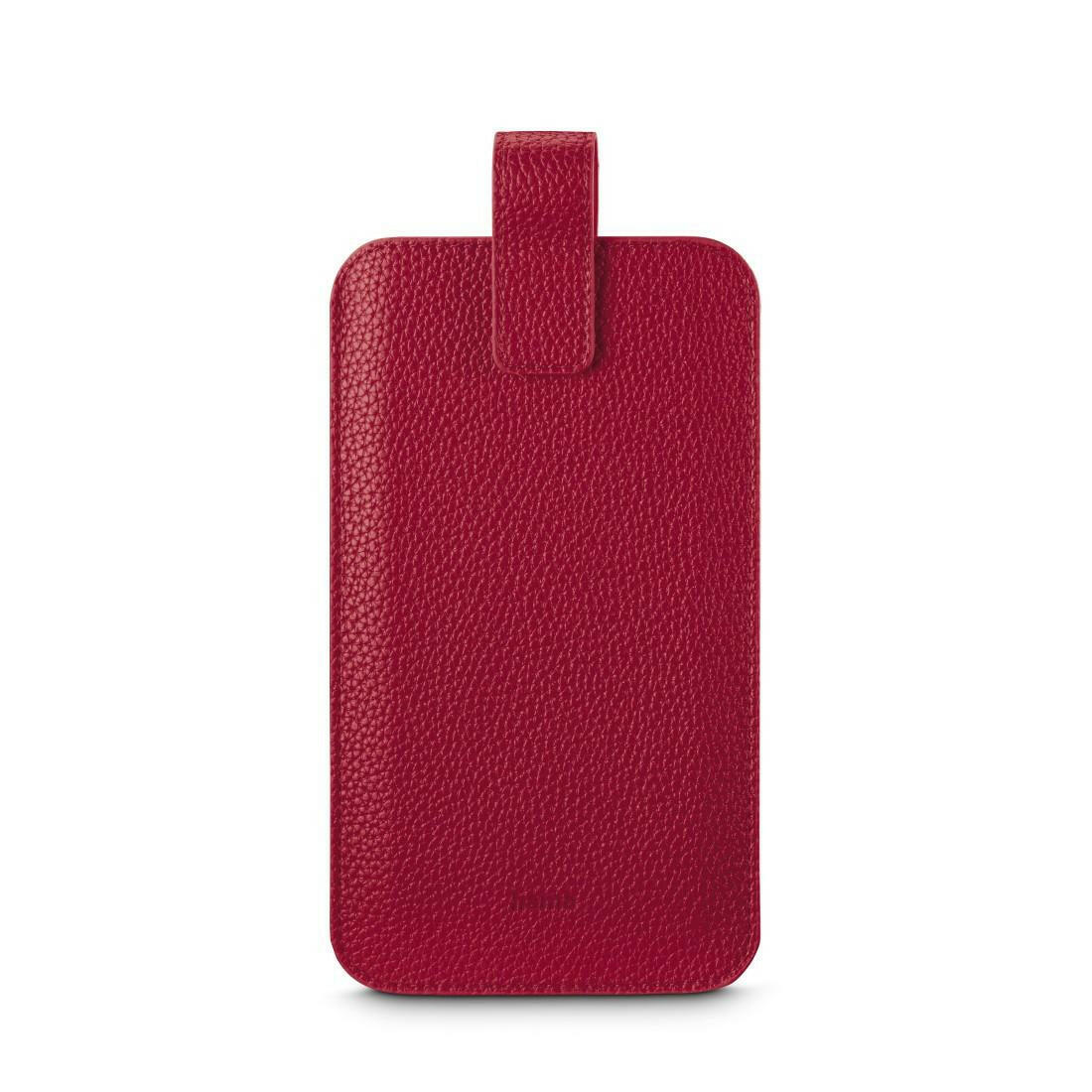 Hama Universal-Handyhülle Kunstleder Rot für Handys bis 16cm.