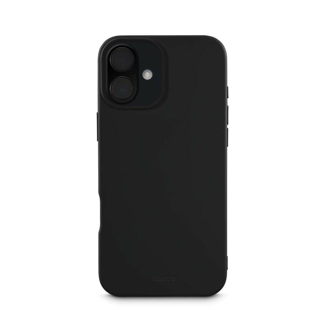 Hama iPhone 16 Plus Handyhülle, Schwarz, stoß- und kratzfest.