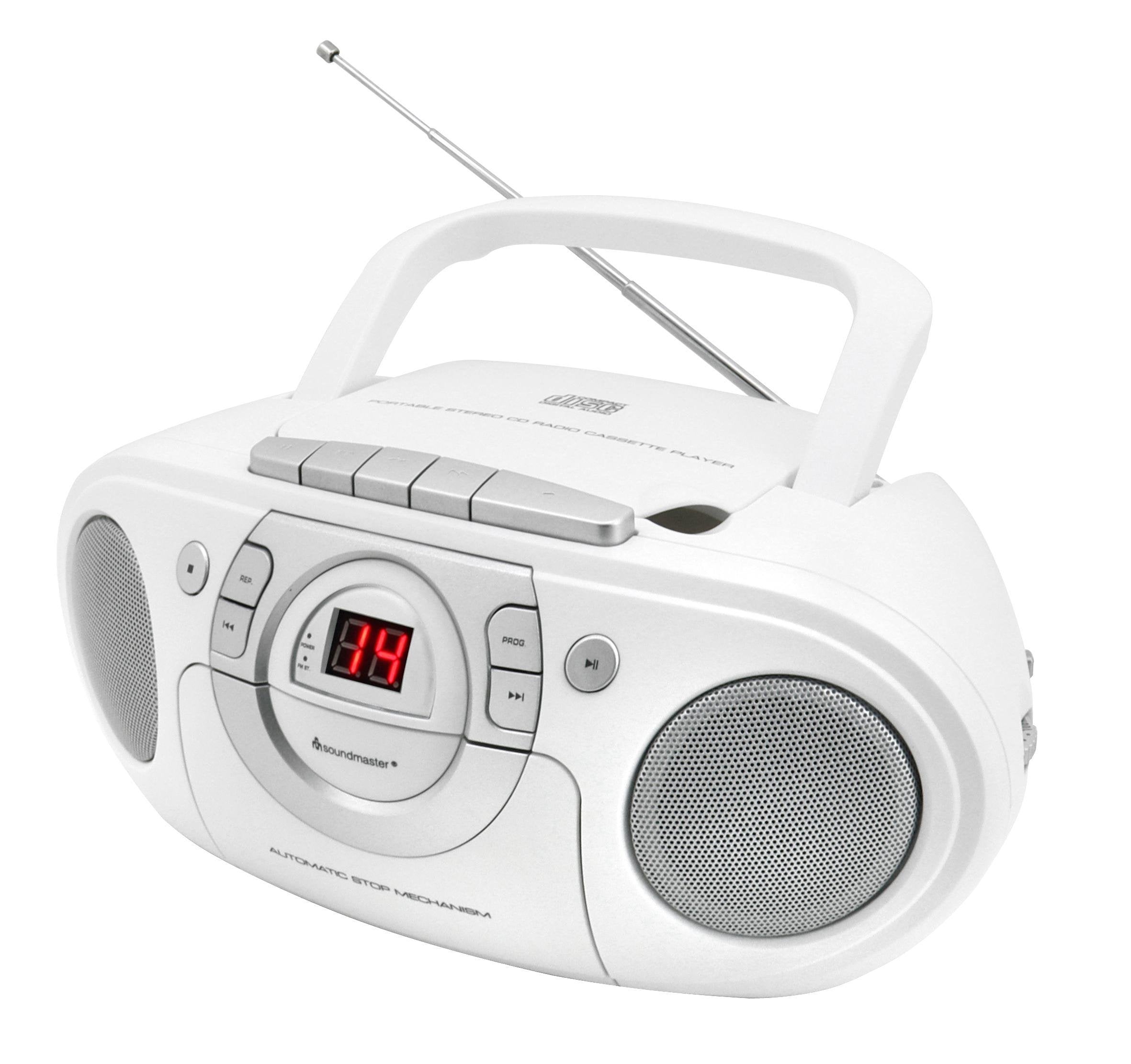 Soundmaster SCD5100WE Radio Kassettenspieler CD Weiß UKW
