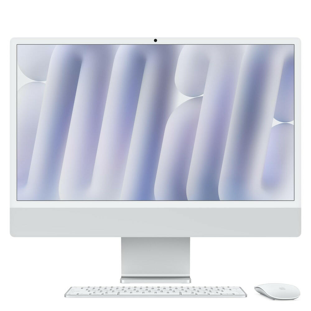 Apple iMac 24" M4, 10-Core, 16GB RAM, 1TB SSD, Silber.