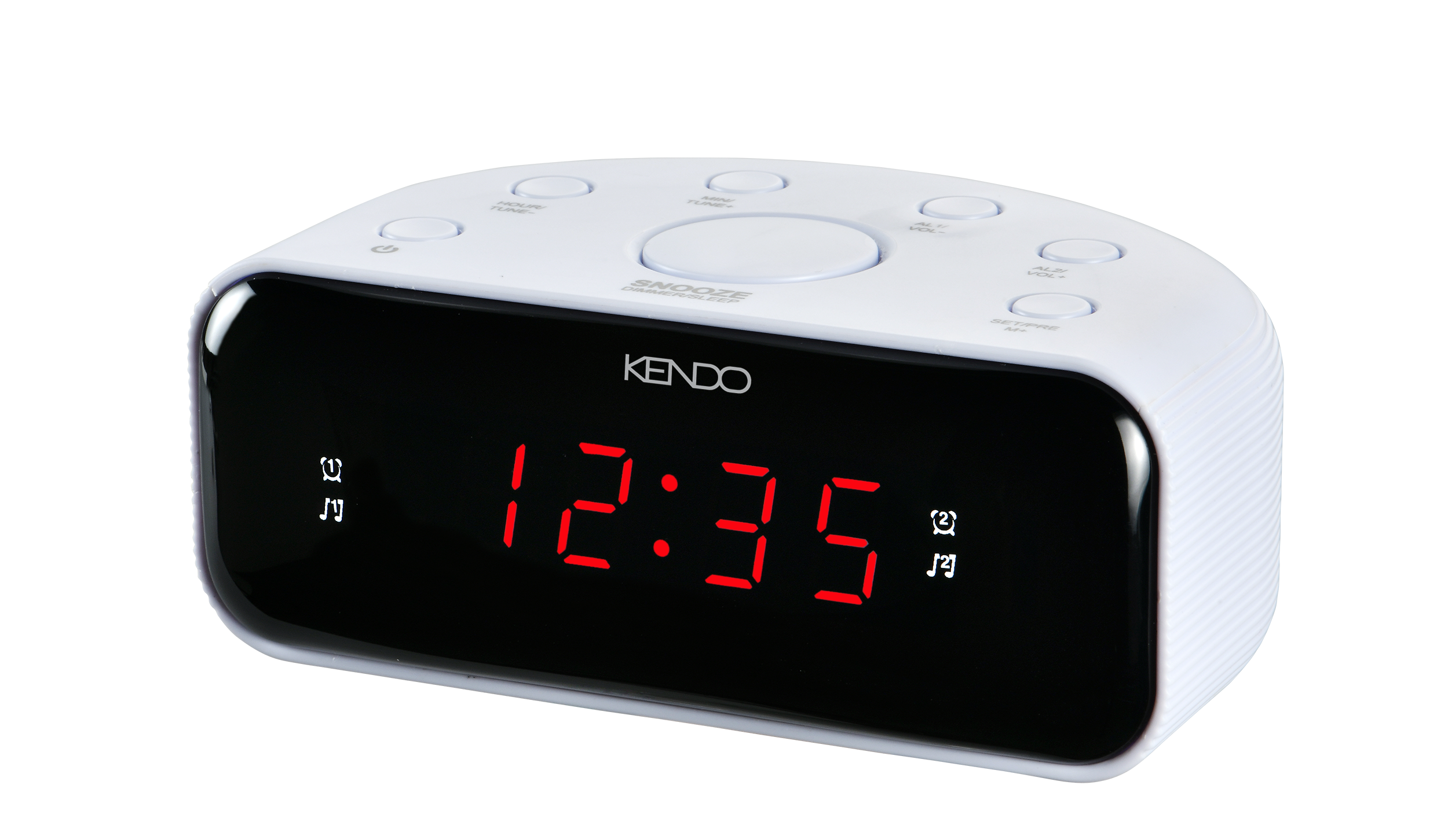 KENDO Alarm Clock 24 EXW Radiowecker mit dimmbarem Display.