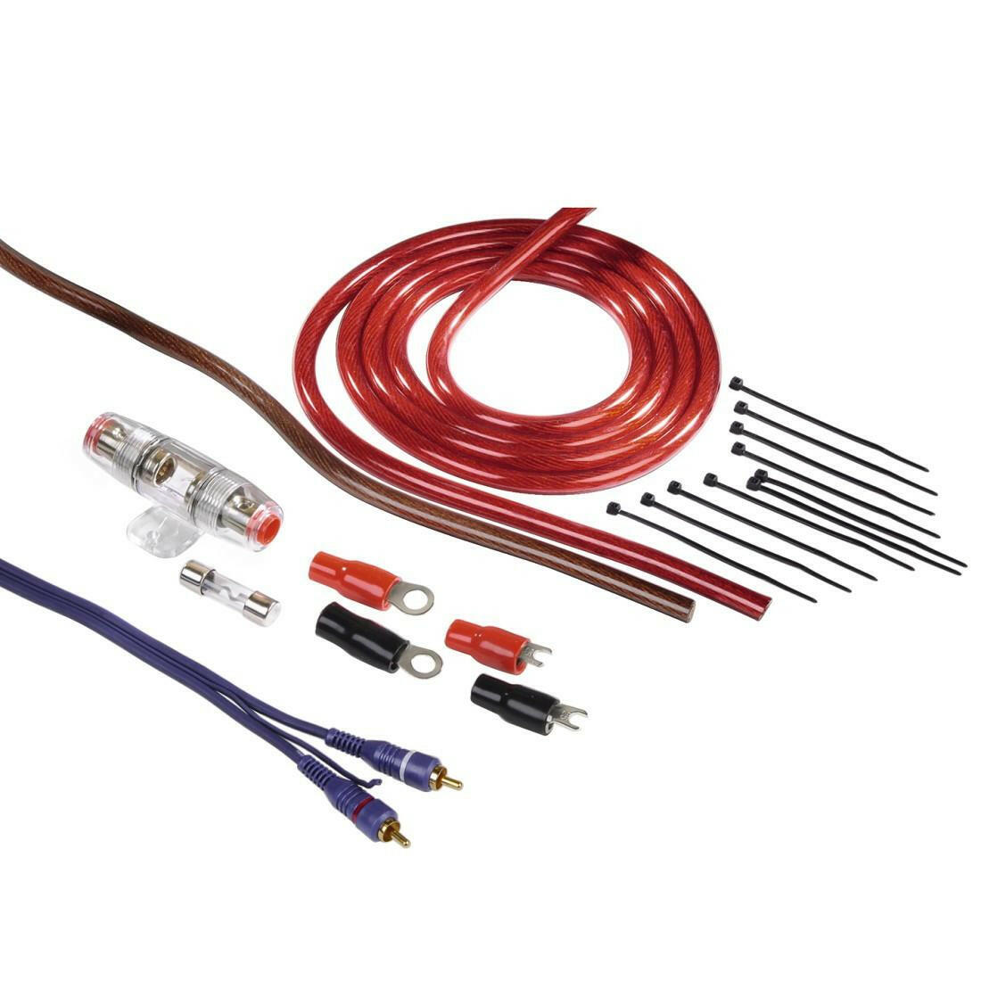 Hama Elektrosatz 6 mm² Power Kit für Car HiFi bis 20A.