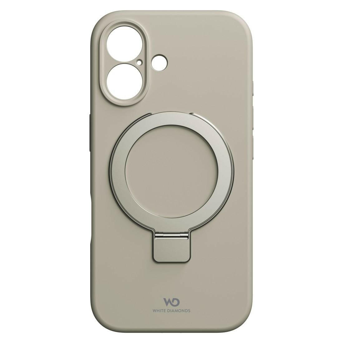 White Diamonds Mag Urban Case für iPhone 16, Sand, Silikon.