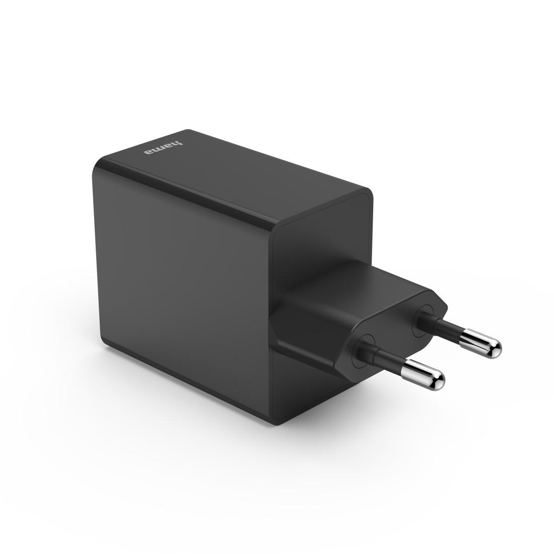 Hama Schnellladegerät USB-C PD 35W Schwarz - 1x USB-C, 3X
