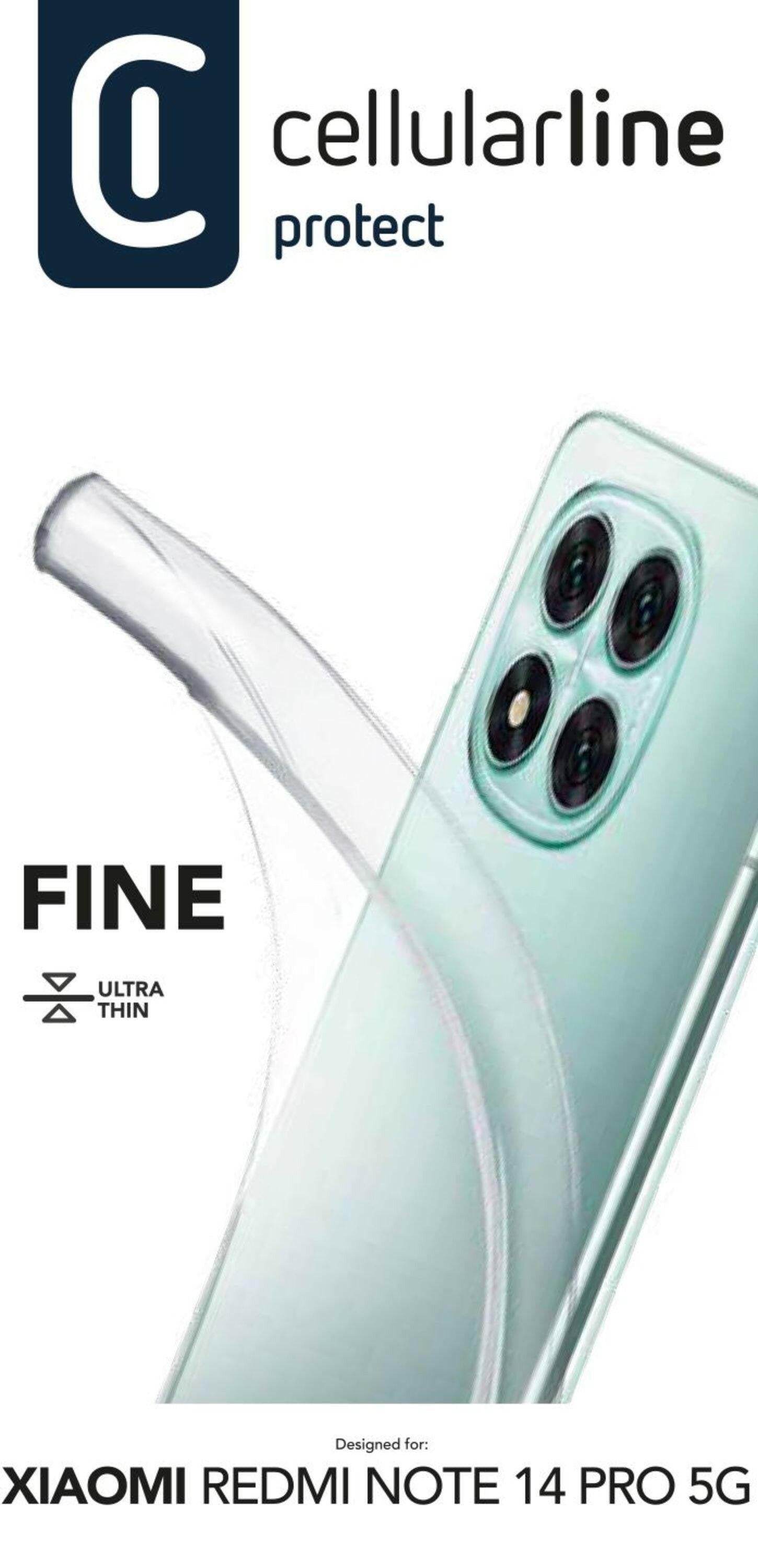 Cellularline Fine Case für Xiaomi Redmi Note 14 Pro 5G.