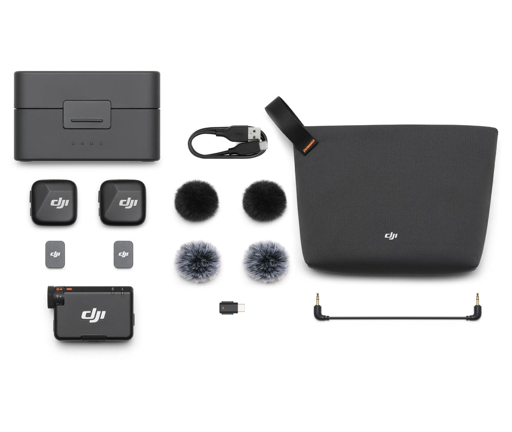 DJI Mic Mini Ultraleicht Mikrofon 2TX+1RX Ladeschale 48