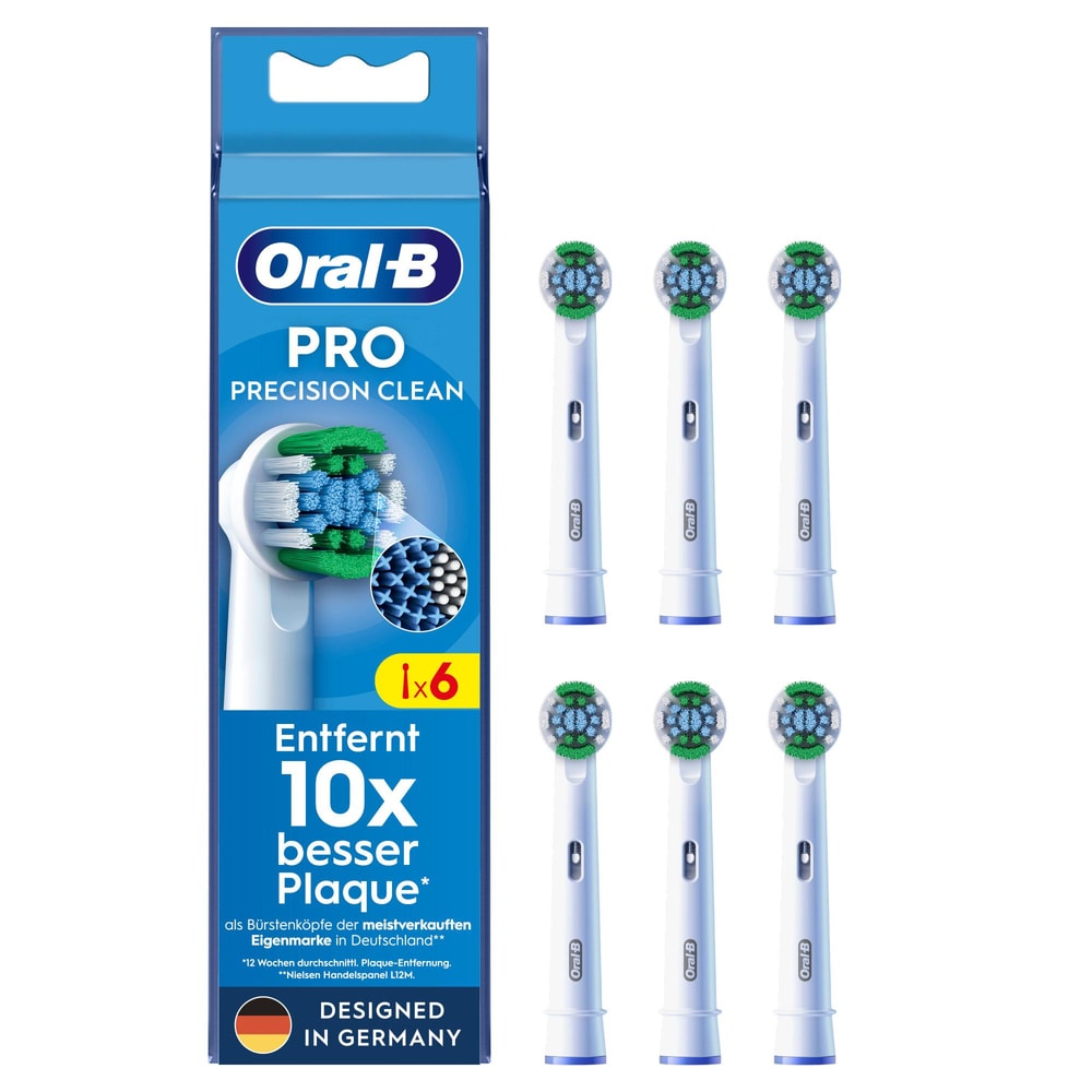 Oral-B Pro Precision Clean Ersatzbürsten mit X-Borsten 6er