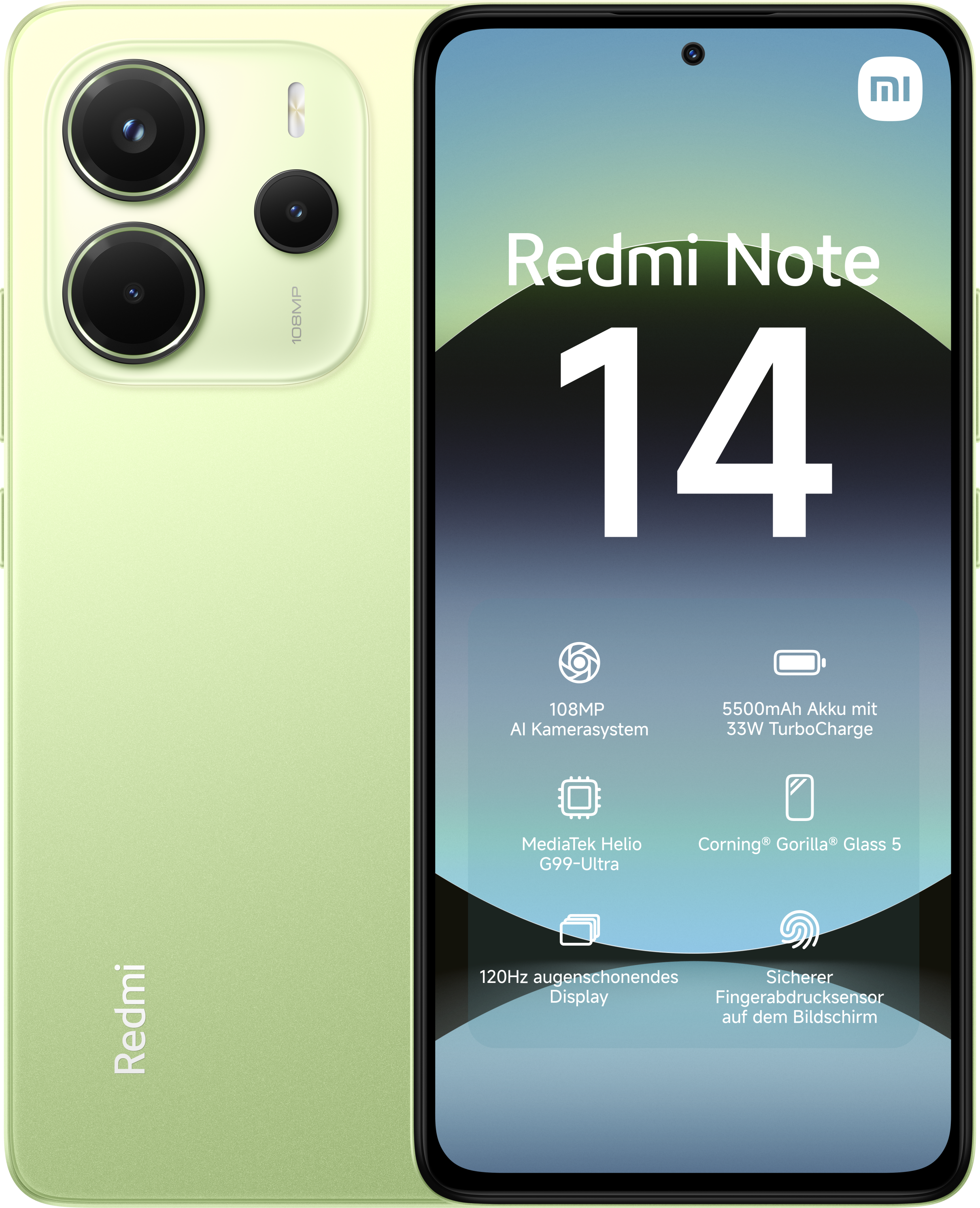 Xiaomi Redmi Note 14 4G, 128GB, AMOLED, Lime Green