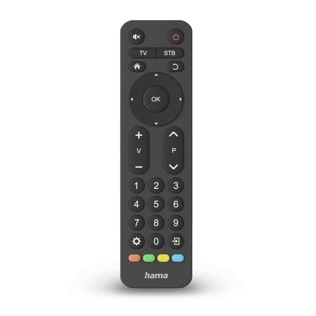 Hama Universalfernbedienung TV, 2 Geräte, große.