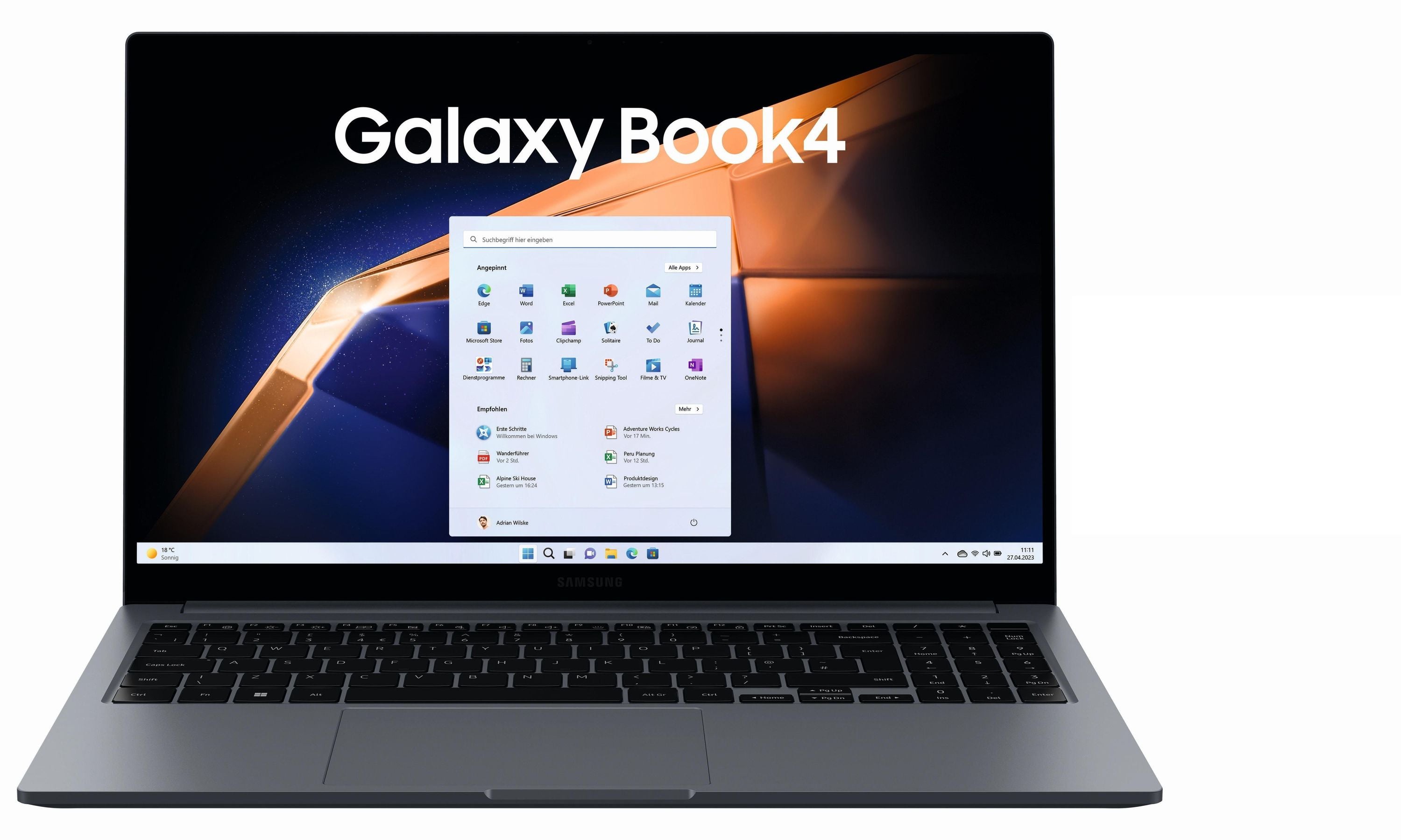 Samsung Galaxy Book4 15,6" i7 16GB 512GB Notebook Grau