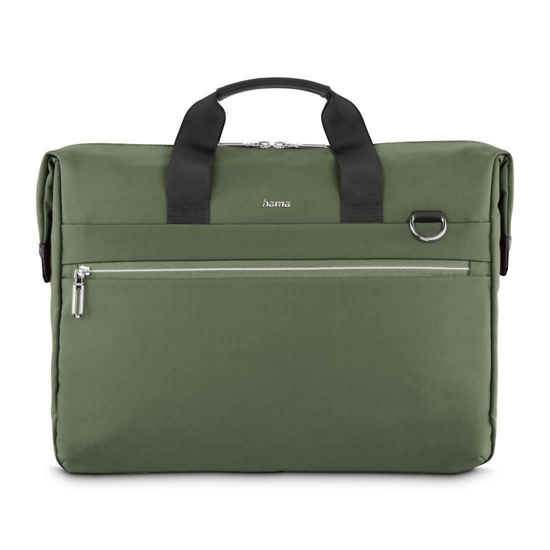 Hama Laptoptasche "Ultimate", 34-36 cm, gepolstert, grün.