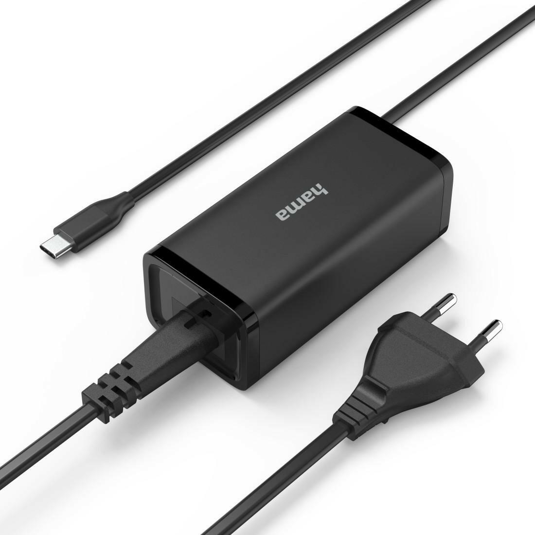 Hama USB-C Netzteil 100W, GaN, Power Delivery, 5-20V.