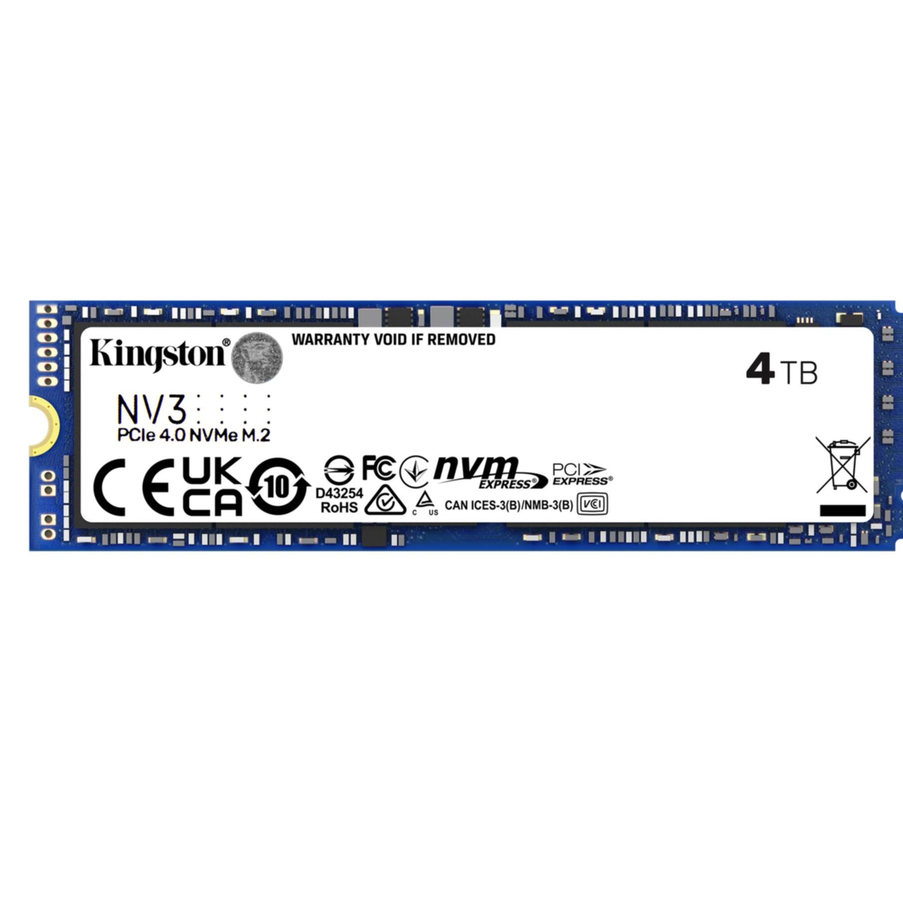 Kingston NV3 M.2 2280 4TB PCIe 4.0 NVMe SSD