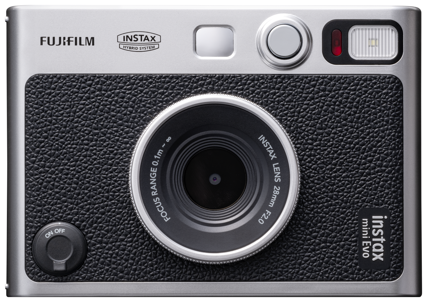 Fujifilm instax mini EVO Sofortbildkamera, Hybrid, Schwarz