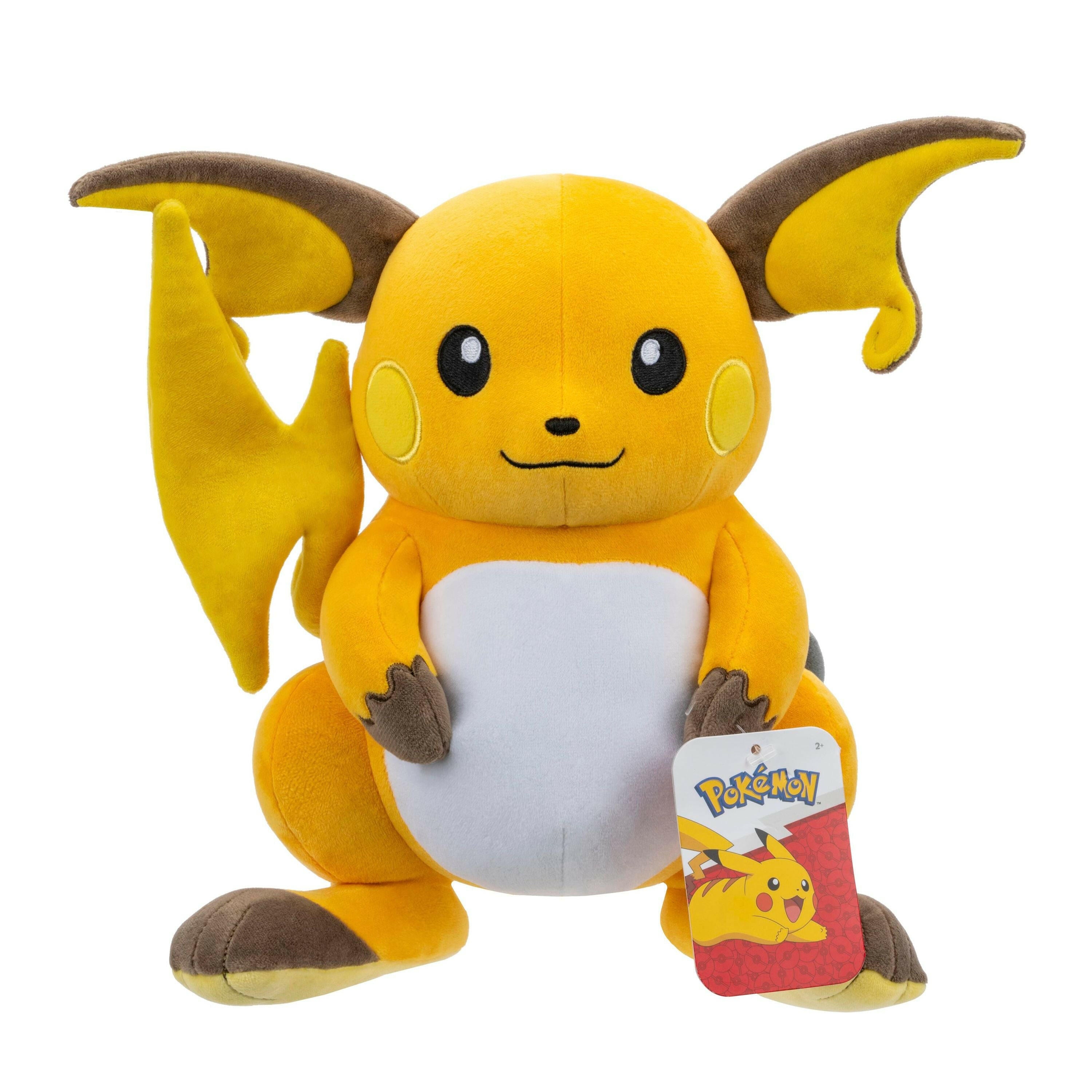 Pokémon Raichu Plüsch 30 cm – Superweiches Kuscheltier