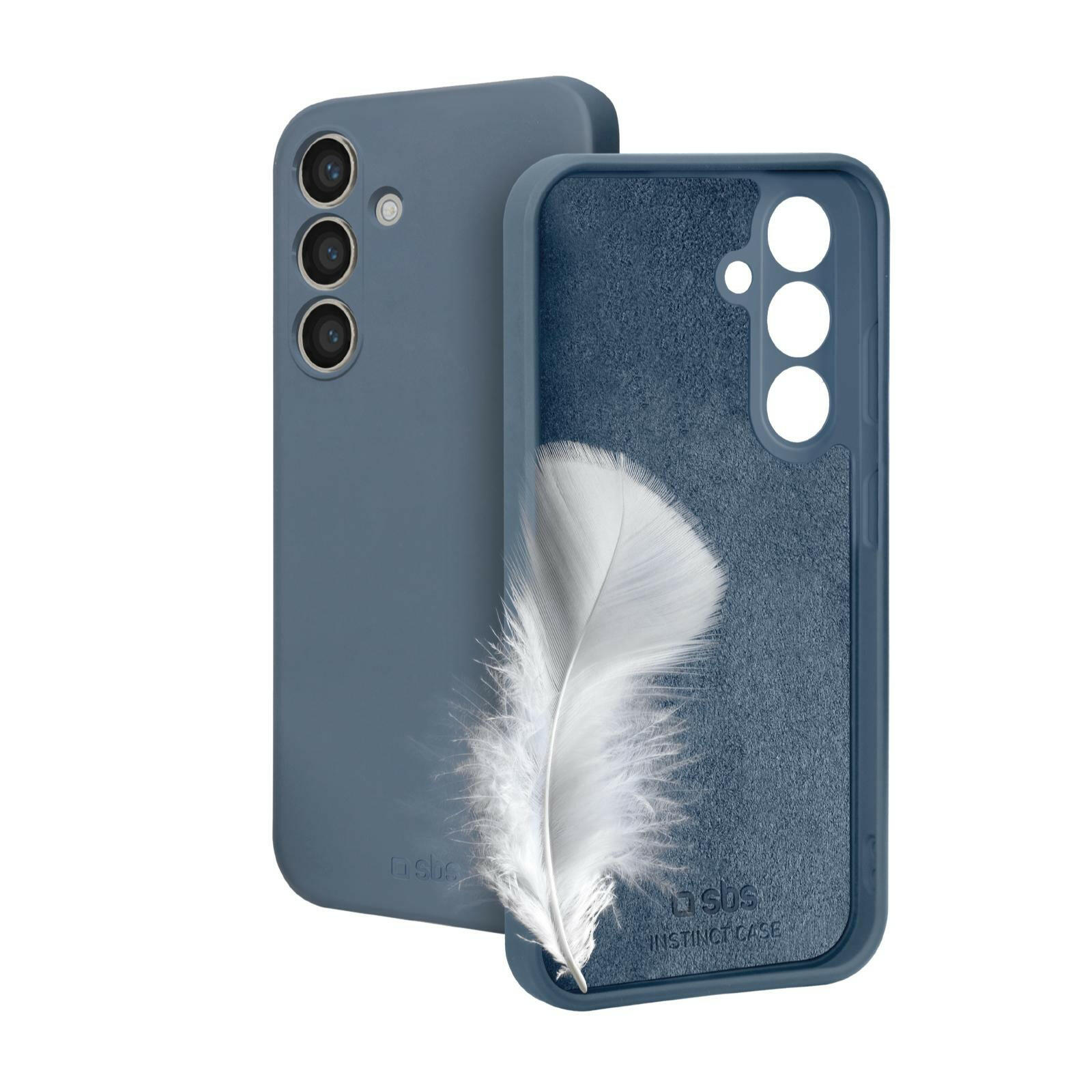 SBS Instinct Hülle für Samsung A26, Blau, TPU, Mikrofaser.