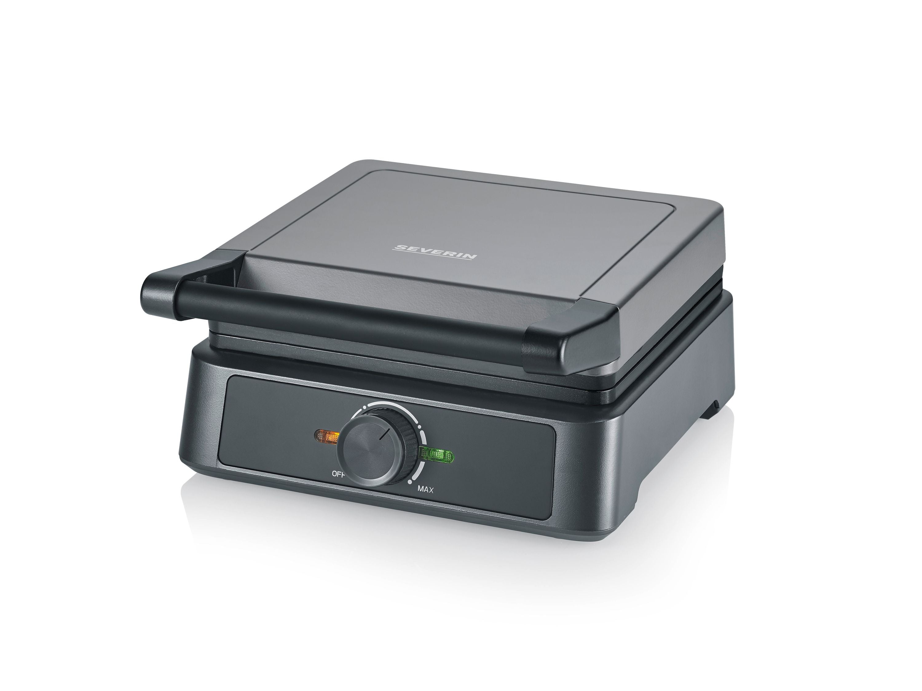 Severin WA 2125 Waffeleisen Anthrazit, Kontrollleuchte