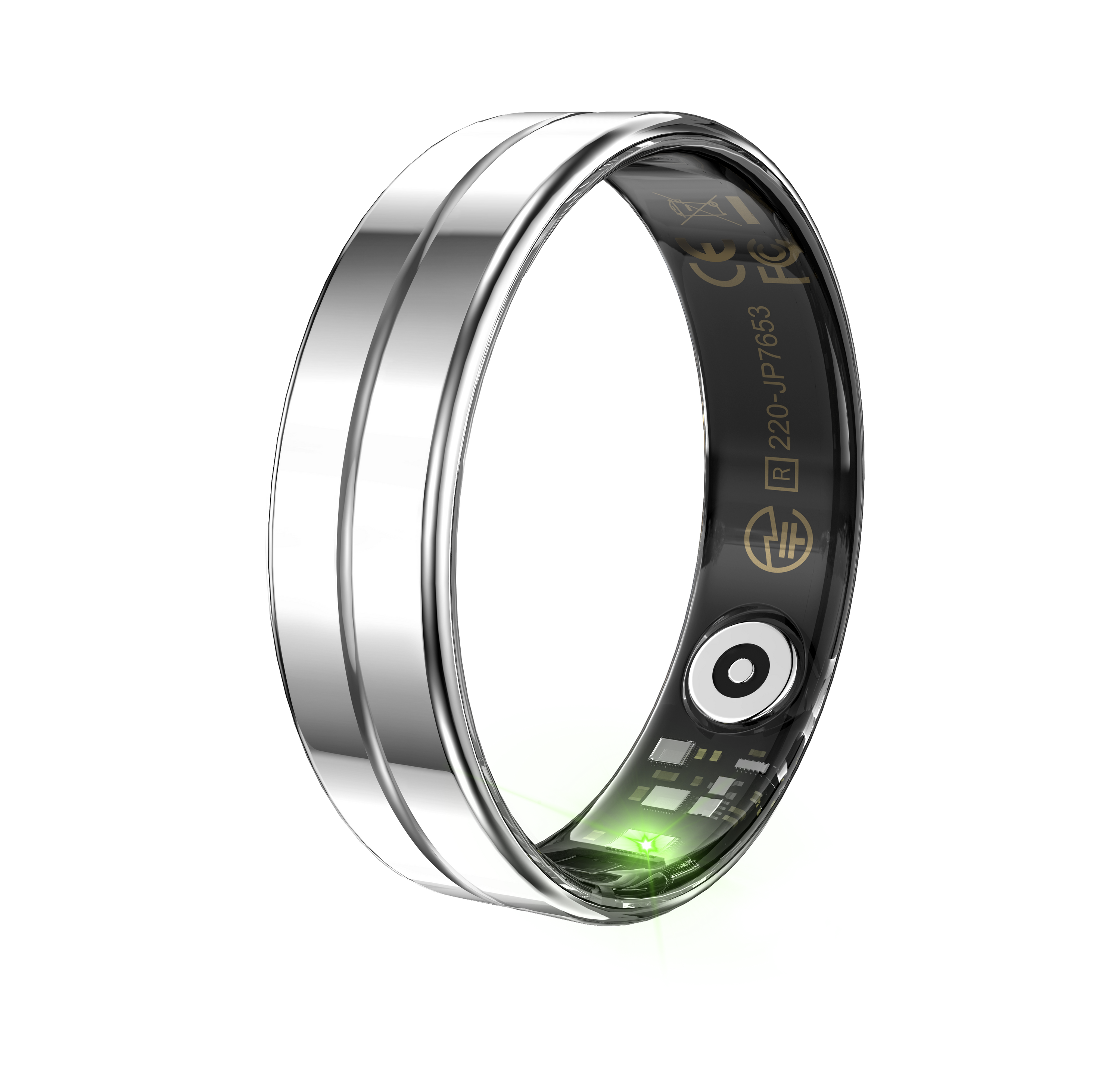 felixx SR11 Smartring Silber Gr.9, Edelstahl, BT5.3, HR/SpO2