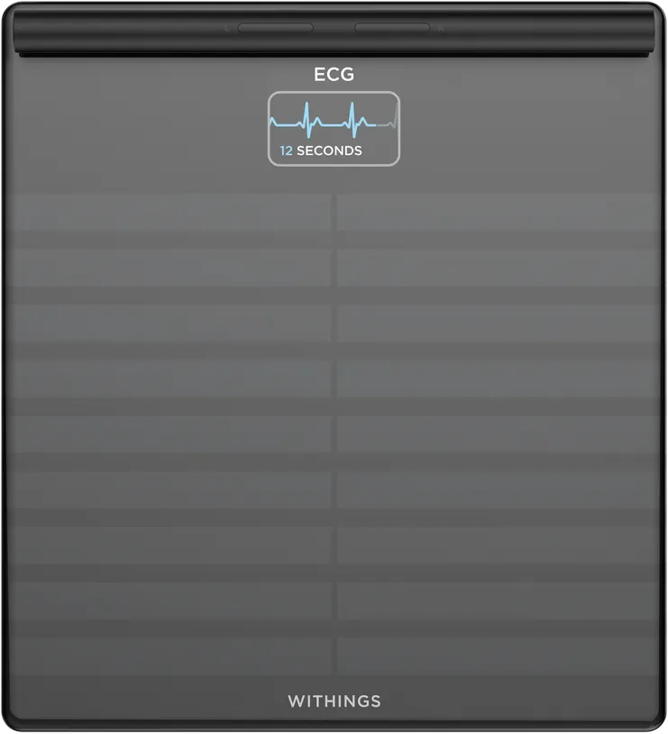 Withings Body Scan Diagnosewaage Schwarz WLAN Waage