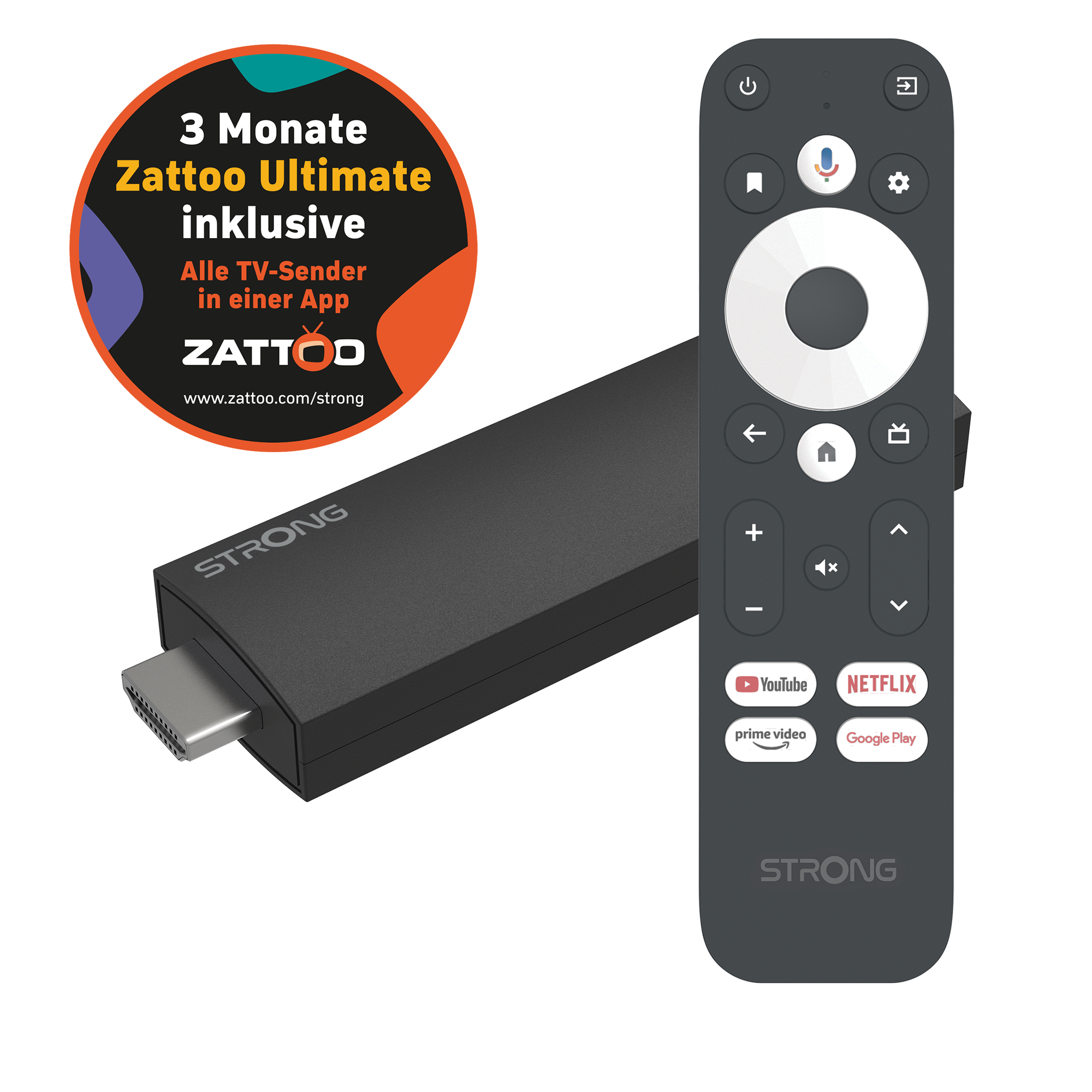 Strong Leap UNA Android TV Stick 2K mit Voice Control
