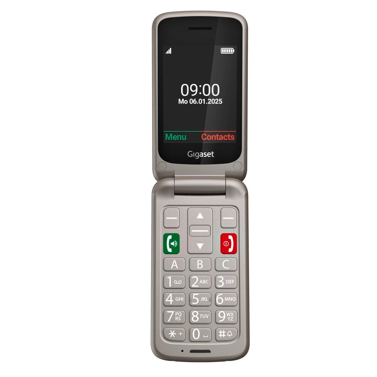 Gigaset GL595 Flip-Handy – Senioren, große Tasten, SOS, IP44