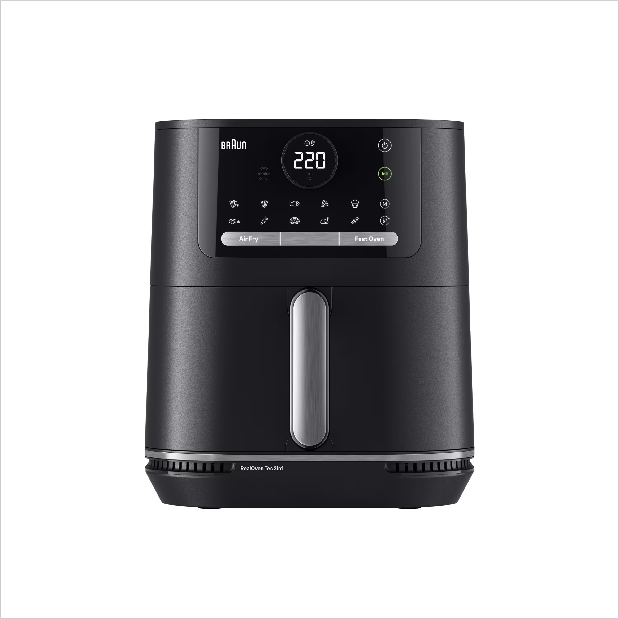 Braun HF5050 Heißluftfritteuse 5,7L 2000W Schwarz/Grau.